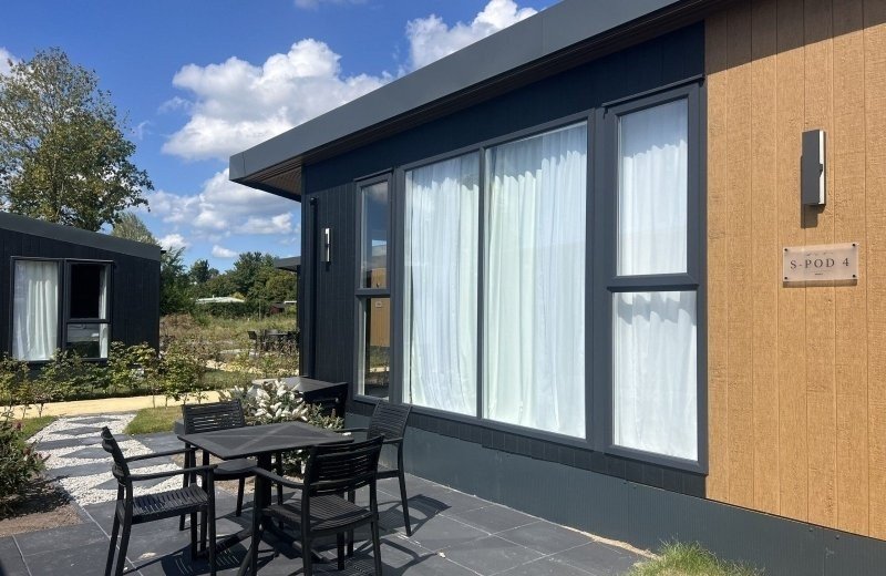 Hotel chalet in zeeland terras